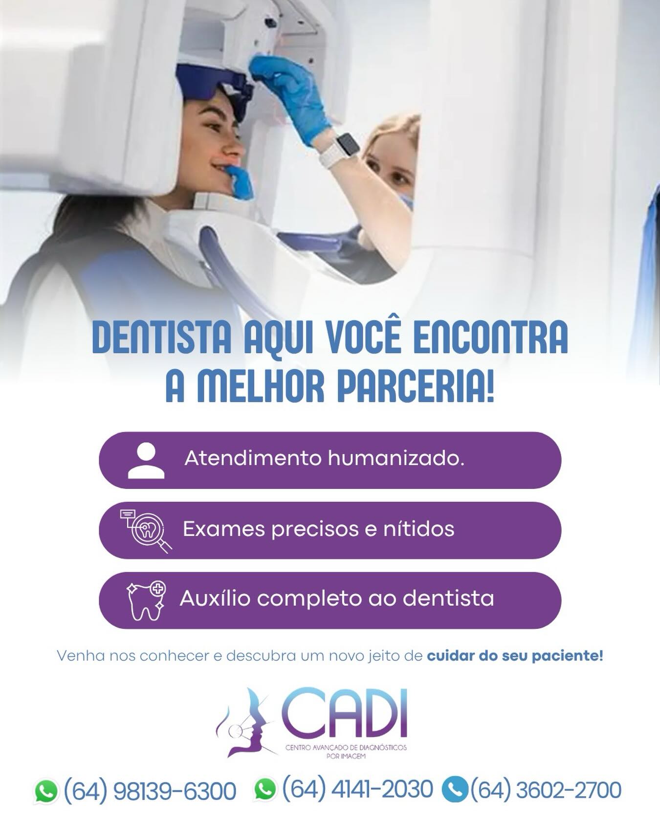 Publicação do perfil oficial @odontocadi
